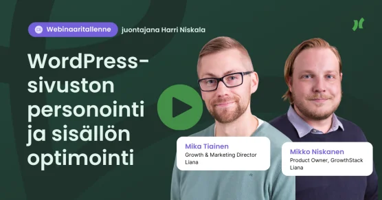 Webinaaritallenne: WordPress-sivuston personointi ja sisällön optimointi